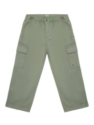 United Colors Of Benetton Spodnie materiałowe 4XZXCF04I Szary Loose Fit