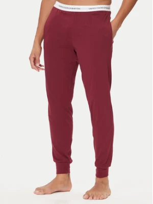 United Colors Of Benetton Spodnie piżamowe 30964F00V Bordowy Regular Fit