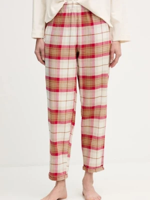 United Colors of Benetton spodnie piżamowe bawełniane damska kolor beżowy bawełniana 40EP3F00I