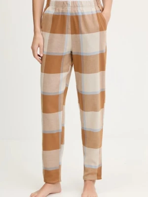 United Colors of Benetton spodnie piżamowe bawełniane damska kolor brązowy bawełniana 40EP3F00I