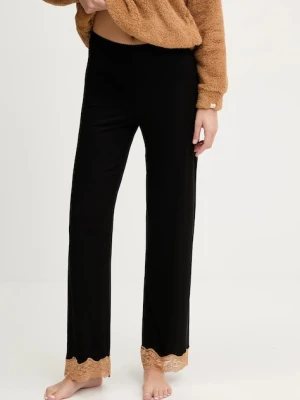 United Colors of Benetton spodnie piżamowe damskie kolor czarny 3Z123F04A