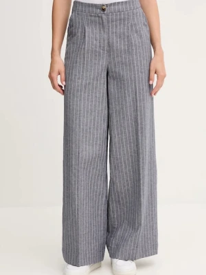 United Colors of Benetton spodnie z domieszką lnu