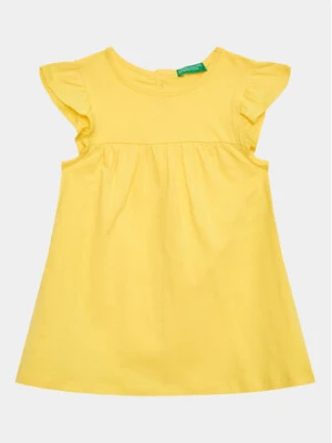 United Colors Of Benetton Sukienka codzienna 3096GV00H Żółty Regular Fit