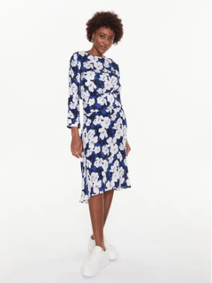 United Colors Of Benetton Sukienka codzienna 4YLBDV02V Granatowy Regular Fit