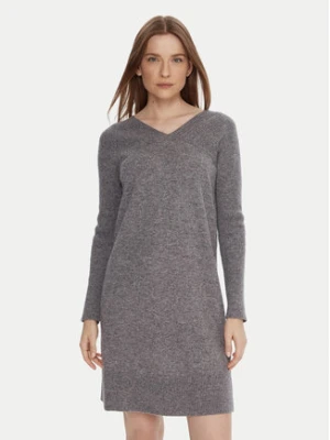 United Colors Of Benetton Sukienka dzianinowa 1044DV02C Szary Relaxed Fit