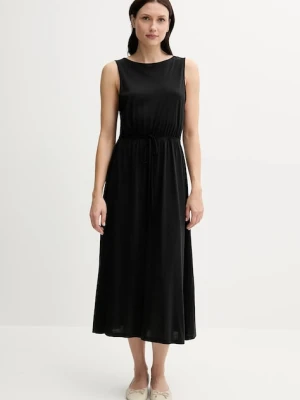 United Colors of Benetton sukienka kolor czarny midi prosta 3Q225V00X