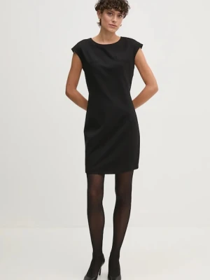 United Colors of Benetton sukienka kolor czarny mini prosta 47CKDV0A2