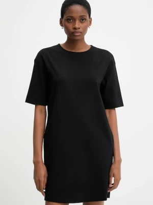 United Colors of Benetton sukienka kolor czarny mini prosta 47CKDV0BW