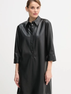 United Colors of Benetton sukienka kolor czarny mini prosta 4M3CDV0BZ