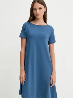United Colors of Benetton sukienka kolor niebieski mini prosta 3Z1RDV01E