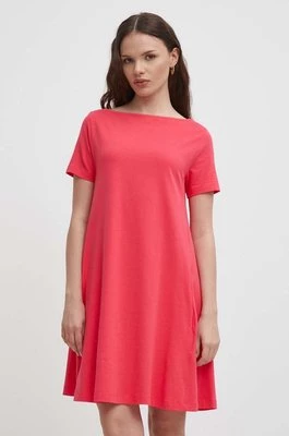 United Colors of Benetton sukienka kolor różowy mini prosta
