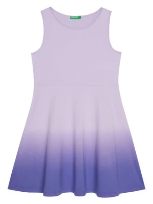 United Colors Of Benetton Sukienka letnia 3NPDCV011 Fioletowy Regular Fit