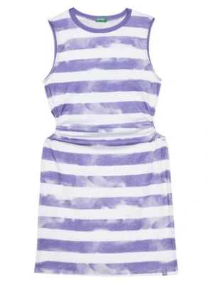 United Colors Of Benetton Sukienka letnia 3SL3CV013 Fioletowy Regular Fit