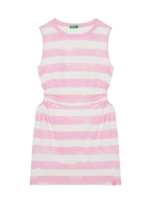 United Colors Of Benetton Sukienka letnia 3SL3CV013 Różowy Regular Fit