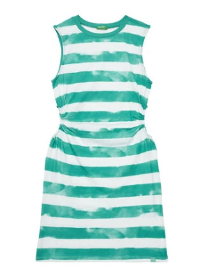 United Colors Of Benetton Sukienka letnia 3SL3CV013 Zielony Regular Fit
