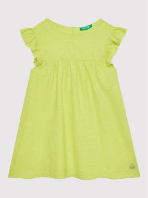 United Colors Of Benetton Sukienka letnia 3Z7QGV002 Zielony Regular Fit