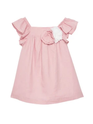 United Colors Of Benetton Sukienka letnia 43WBGV026 Różowy Regular Fit