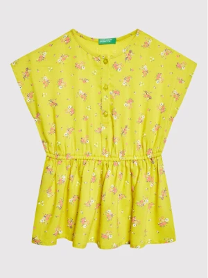 United Colors Of Benetton Sukienka letnia 49RUGV008 Zielony Regular Fit