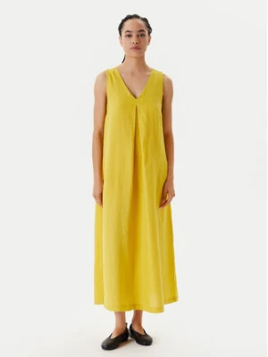 United Colors Of Benetton Sukienka letnia 4AGHDV07C Żółty Relaxed Fit