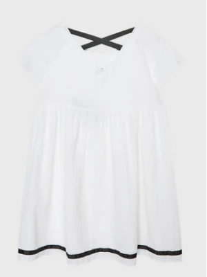 United Colors Of Benetton Sukienka letnia 4O9TCV013 Biały Regular Fit