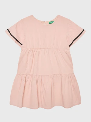 United Colors Of Benetton Sukienka letnia 4O9TGV00P Różowy Regular Fit
