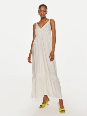 United Colors Of Benetton Sukienka letnia 4RMM5V01T Écru Regular Fit