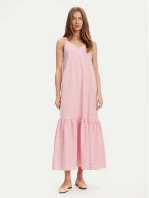 United Colors Of Benetton Sukienka letnia 4SZRDV0B8 Różowy Relaxed Fit