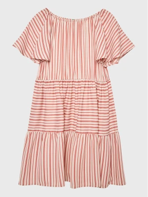 United Colors Of Benetton Sukienka letnia 4UCTCV014 Różowy Regular Fit