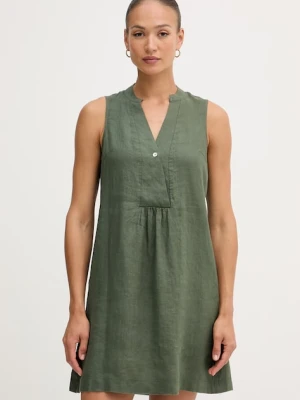 United Colors of Benetton sukienka letnia lniana