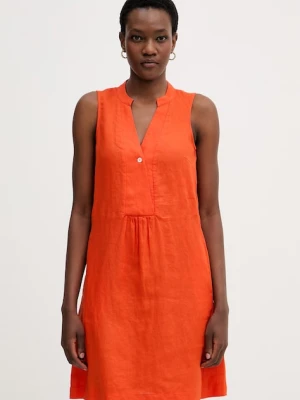 United Colors of Benetton sukienka letnia lniana