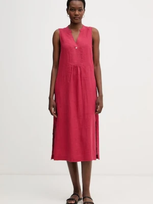 United Colors of Benetton sukienka letnia lniana