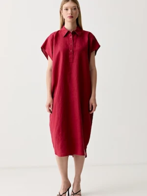 United Colors of Benetton sukienka letnia lniana