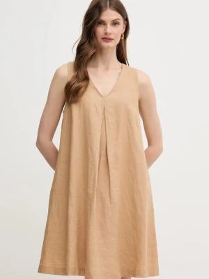 United Colors of Benetton sukienka lniana