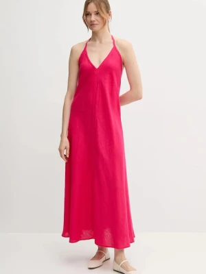 United Colors of Benetton sukienka lniana