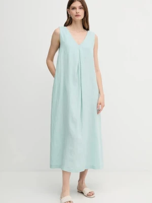 United Colors of Benetton sukienka lniana
