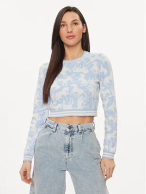 United Colors Of Benetton Sweter 1094E109I Niebieski Regular Fit