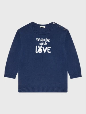 United Colors Of Benetton Sweter 112CB1009 Granatowy Regular Fit