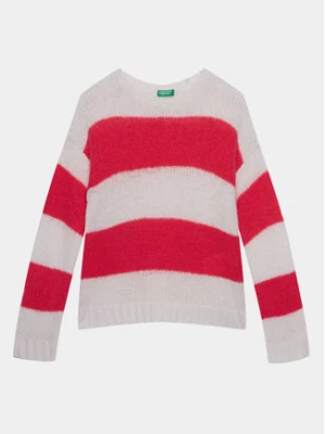 United Colors Of Benetton Sweter 126QQ104P Różowy Regular Fit