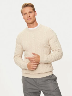 United Colors Of Benetton Sweter 1335U107G Beżowy Regular Fit