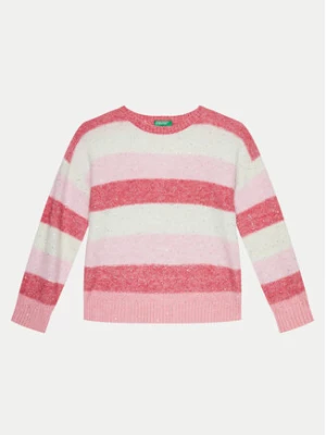 United Colors Of Benetton Sweter 15V8Q107A Różowy Regular Fit