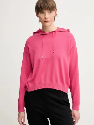 United Colors of Benetton sweter bawełniany różowy