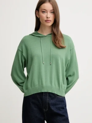 United Colors of Benetton sweter bawełniany damski kolor zielony lekki 1294D203T
