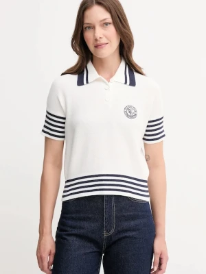 United Colors of Benetton sweter bawełniany damskie kolor beżowy lekki 1294E301D