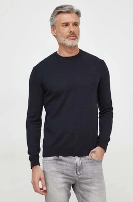 United Colors of Benetton sweter bawełniany kolor czarny lekki