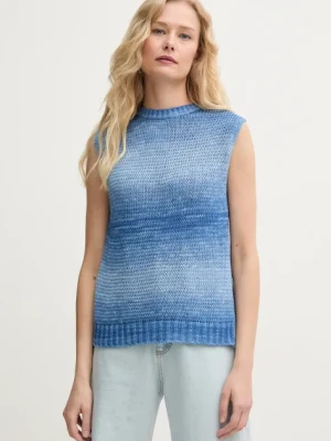 United Colors of Benetton sweter bawełniany kolor niebieski 108FD10CL