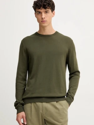 United Colors of Benetton sweter bawełniany kolor zielony lekki 1098U1I76