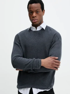 United Colors of Benetton sweter bawełniany męski kolor granatowy 10C1U109K
