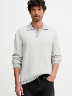 United Colors of Benetton sweter bawełniany męski kolor szary 10C1K301N