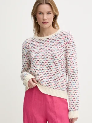 United Colors of Benetton sweter damski kolor beżowy ciepły 1198E10D8