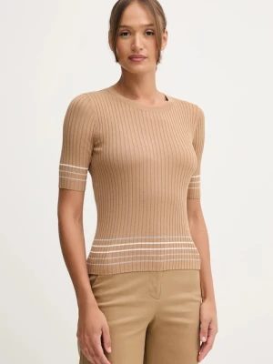 United Colors of Benetton sweter damski kolor brązowy 1E3RE10EK